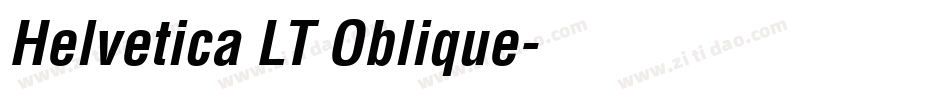 Helvetica LT Oblique字体转换